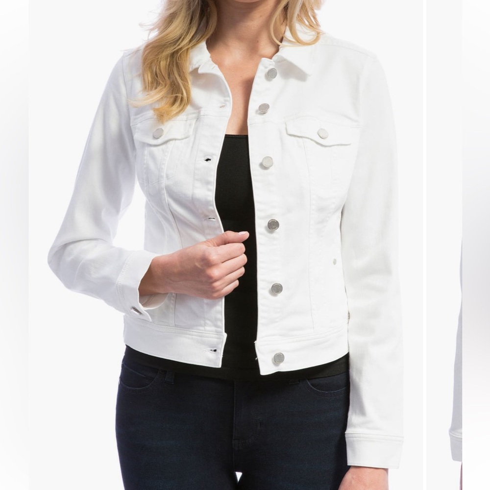 White jean jacket